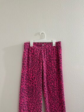 Cheetah print pajama bottoms